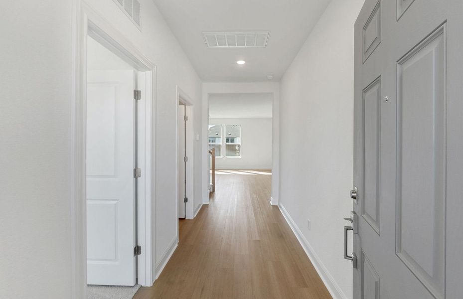 Spacious, unfurnished interior of a new home in Saddleback at Santa Rita Ranch, Liberty Hill (Image 53). Spacious, unfurnished interior of a new home in Saddleback at Santa Rita Ranch, Liberty Hill (Image 53).