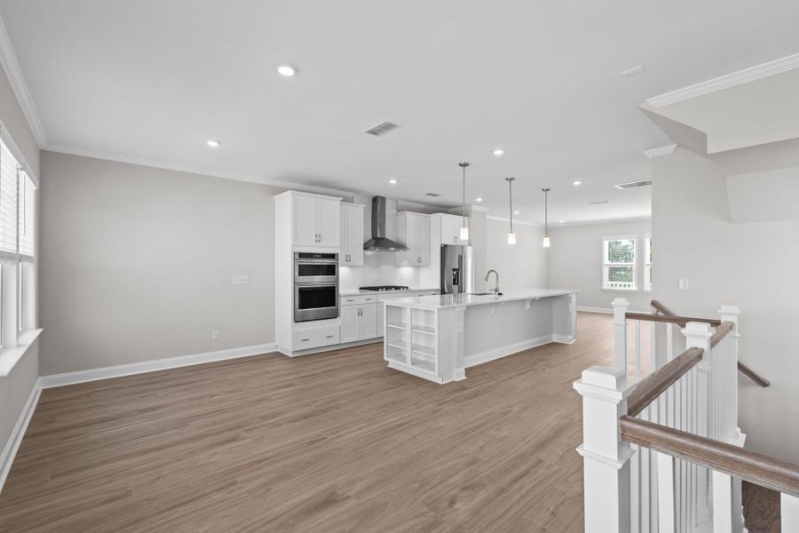 Spacious, unfurnished interior of a new home in Lakeside Townes at Riverlights, Wilmington (Image 22).