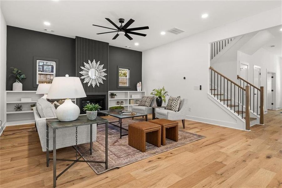 Furnished interior view inside a new home in , Atlanta (Image 30).