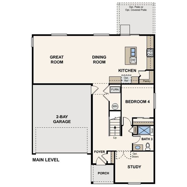 2D floor plan layout of this home in Prairie Song, Windsor, CO (Image 2). 2D floor plan layout of this home in Prairie Song, Windsor, CO (Image 2).