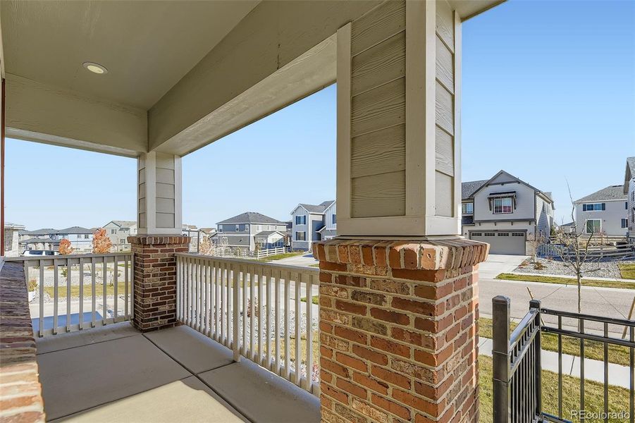 Exterior details and patio area of a home in , Aurora (Image 21).