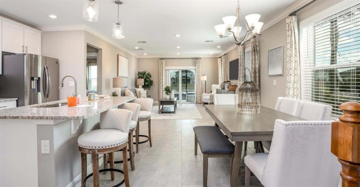 Furnished interior view inside a new home in Avalon Woods, Newberry (Image 7).