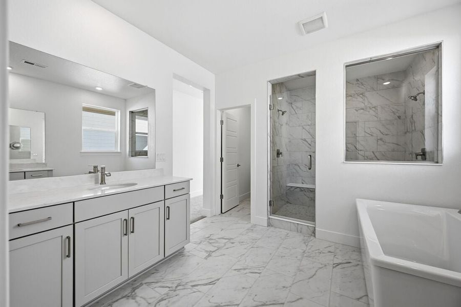 Furnished interior view inside a new home in Trailstone, Arvada (Image 25).