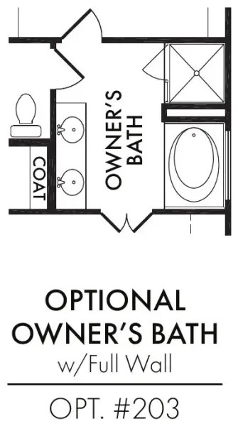 Master Bath – Tub Shower Full Wall