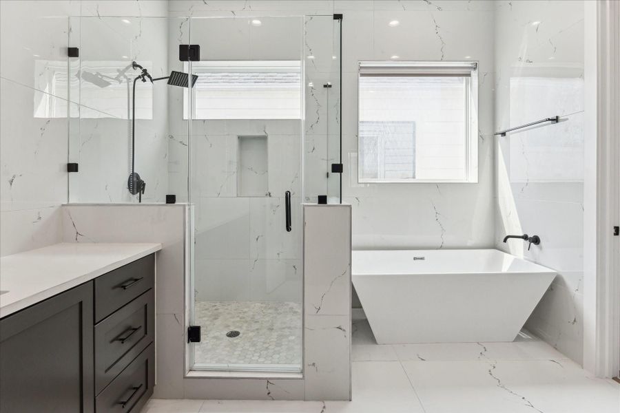 Furnished interior view inside a new home in Heights Estates, Houston (Image 4).