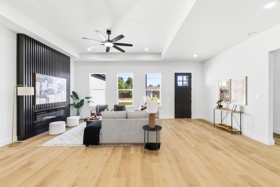 Furnished interior view inside a new home in , Bastrop (Image 14). Furnished interior view inside a new home in , Bastrop (Image 14).