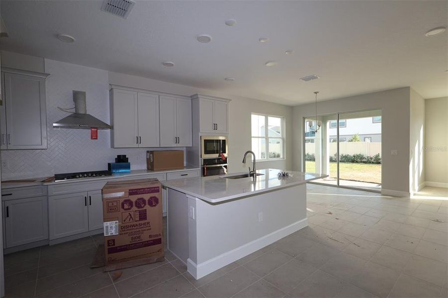 In-progress construction of a new home in Center Lake on the Park, St. Cloud, FL (Image 13).