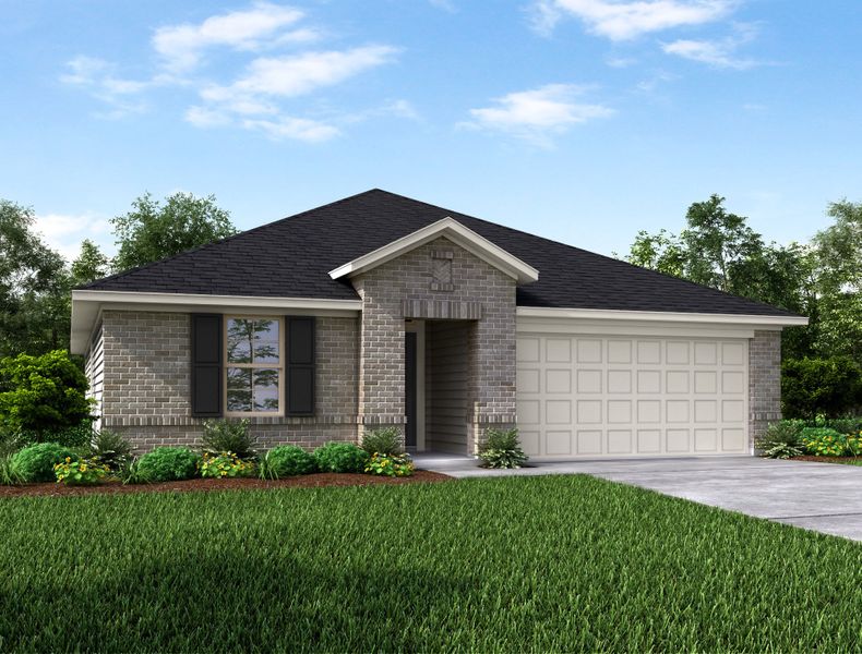 Representative exterior photo of a completed home built from the Sierra by Beazer Homes in Sorella: Landmark Collection, Tomball, TX (Image 2).