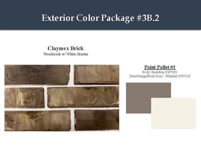 Sample of building materials used in homes in Windrose Green, Angleton (Image 7).