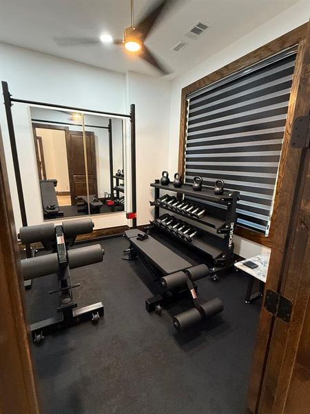 View of exercise room