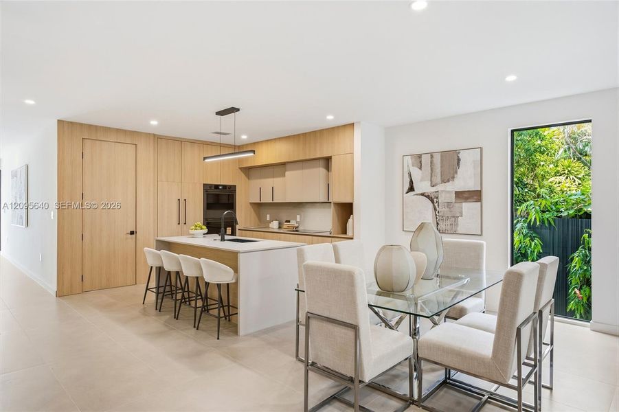 Furnished interior view inside a new home in , Miami (Image 16).
