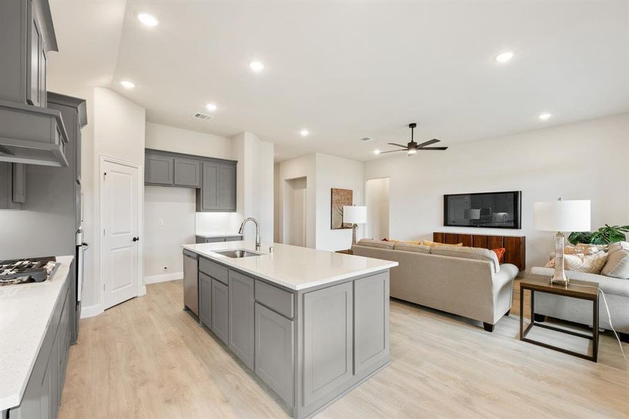 Furnished interior view inside a new home in ArrowBrooke, Aubrey (Image 20).