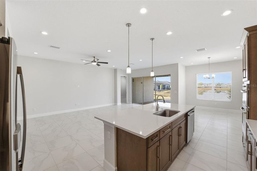 Furnished interior view inside a new home in Valencia Ridge, Wesley Chapel (Image 7).
