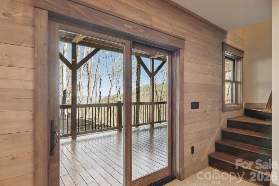 Exterior details and patio area of a home in , Maggie Valley (Image 24).