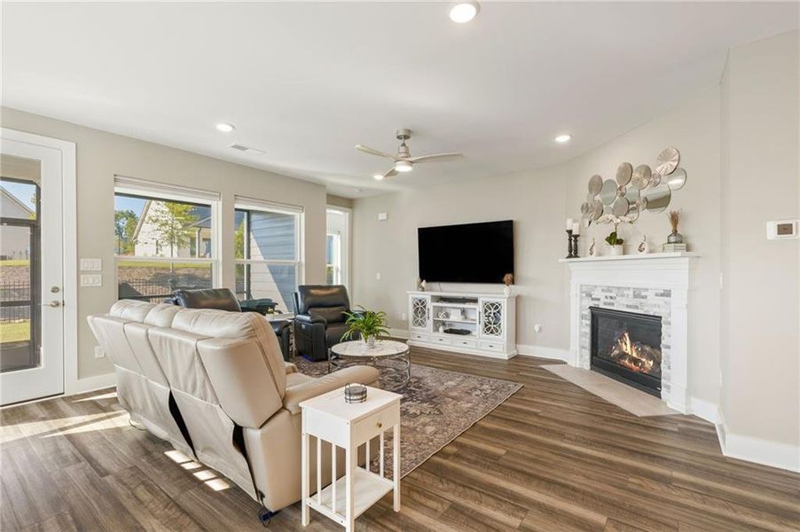 Furnished interior view inside a new home in Crescent Pointe at Great Sky, Canton (Image 15).