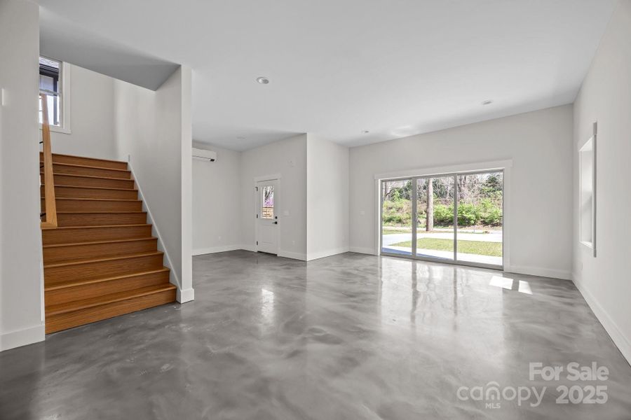 Lower level living area Lower level living area