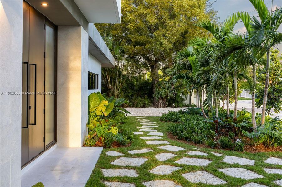 Exterior details and patio area of a home in , Miami (Image 30). Exterior details and patio area of a home in , Miami (Image 30).