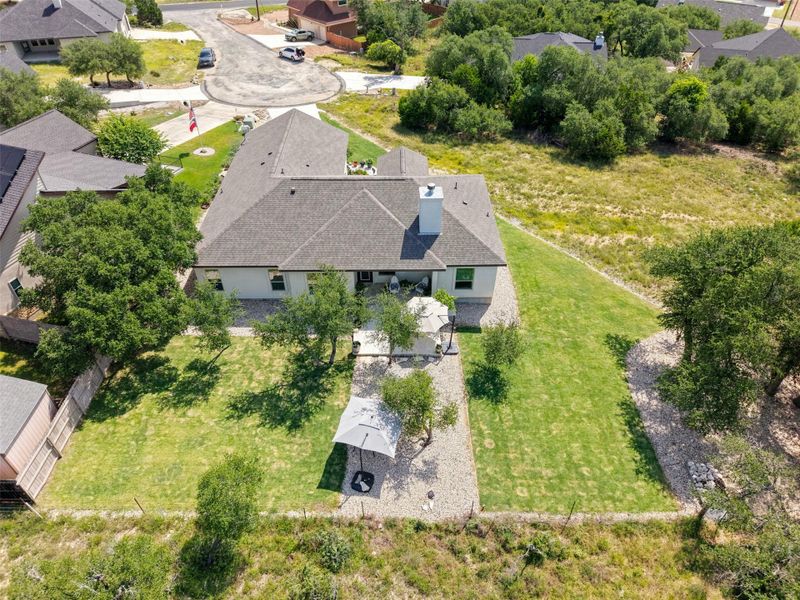 View from the back. Open ranch land behind View from the back. Open ranch land behind
