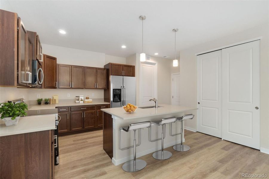 Furnished interior view inside a new home in , Fort Lupton (Image 14).