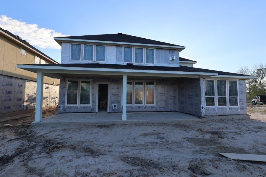 In-progress construction of a new home in Woodson’s Reserve, Spring, TX (Image 7). In-progress construction of a new home in Woodson’s Reserve, Spring, TX (Image 7).