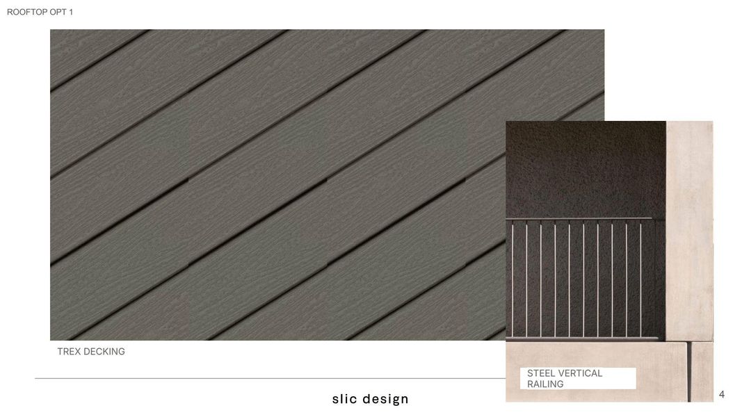 Rooftop Opt 1: Steel Vertical Railing