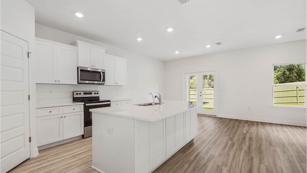 Representative furnished interior of a home built from the Carol by D.R. Horton in Bayside at Ward Creek, Panama City Beach (Image 11). Representative furnished interior of a home built from the Carol by D.R. Horton in Bayside at Ward Creek, Panama City Beach (Image 11).