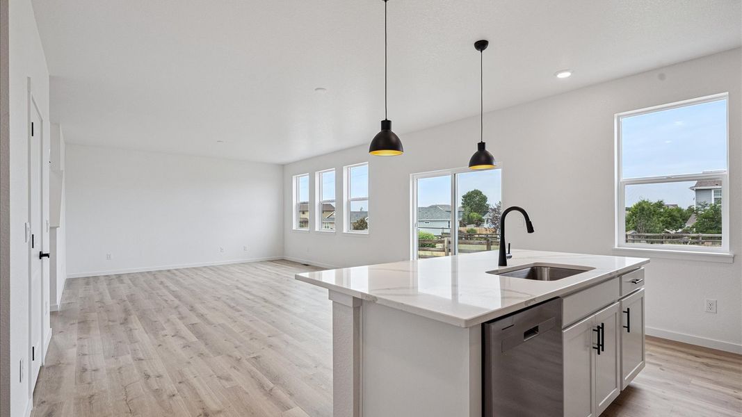Furnished interior view inside a new home in Silver Peaks, Lochbuie (Image 7). Furnished interior view inside a new home in Silver Peaks, Lochbuie (Image 7).