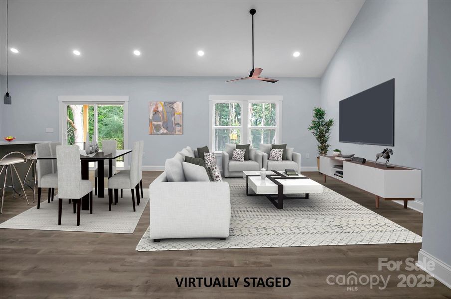 Furnished interior view inside a new home in , Iron Station (Image 11).