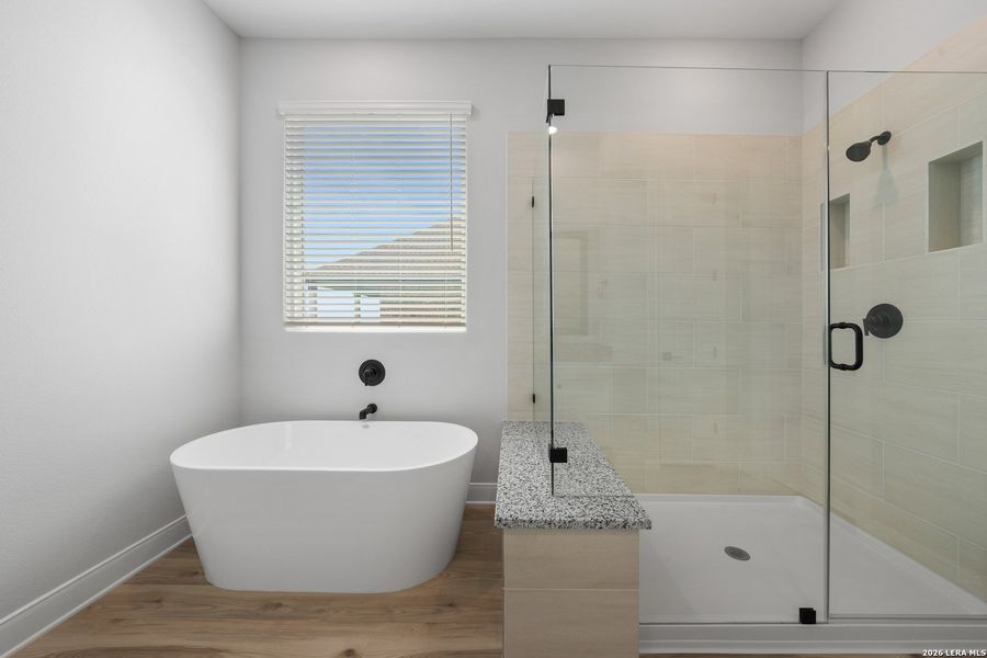 Furnished interior view inside a new home in Potranco West, Castroville (Image 4).