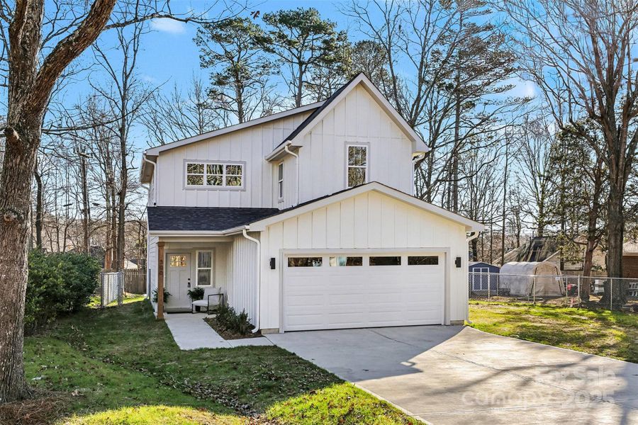 Front exterior of a new home in , Stallings, NC, highlighting curb appeal (Image 23). Front exterior of a new home in , Stallings, NC, highlighting curb appeal (Image 23).