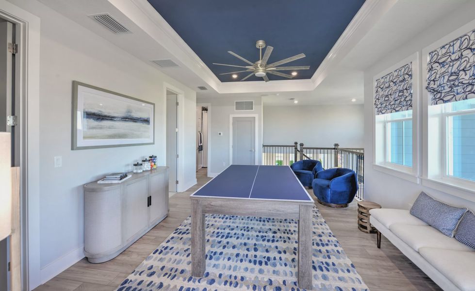 Furnished interior view inside a new home in Laureate Park, Orlando (Image 30).