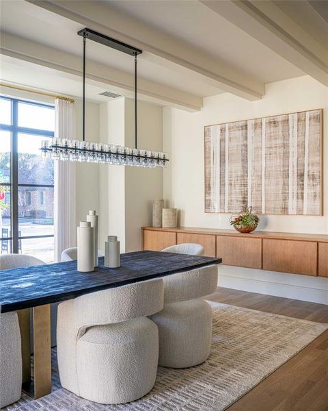 Furnished interior view inside a new home in , Dallas (Image 29).