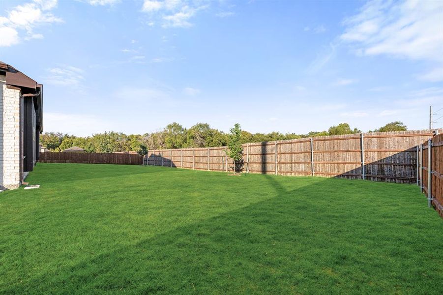 Exterior details and patio area of a home in Triple Diamond Ranch, Mansfield (Image 2).