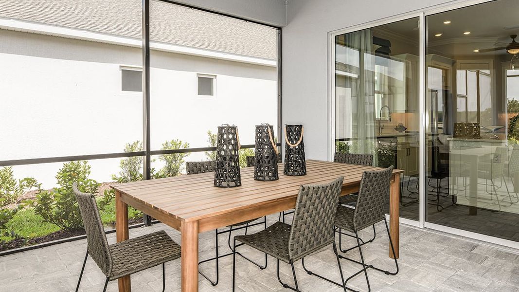 Representative furnished interior of a home built from the Lazio by Taylor Morrison in Esplanade at Westview, Kissimmee (Image 32).