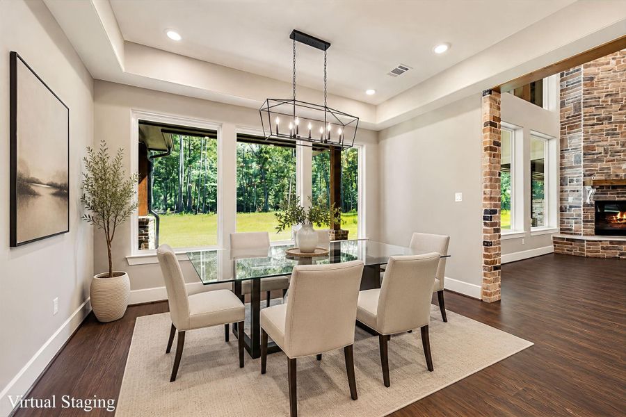 Furnished interior view inside a new home in , New Waverly (Image 11).