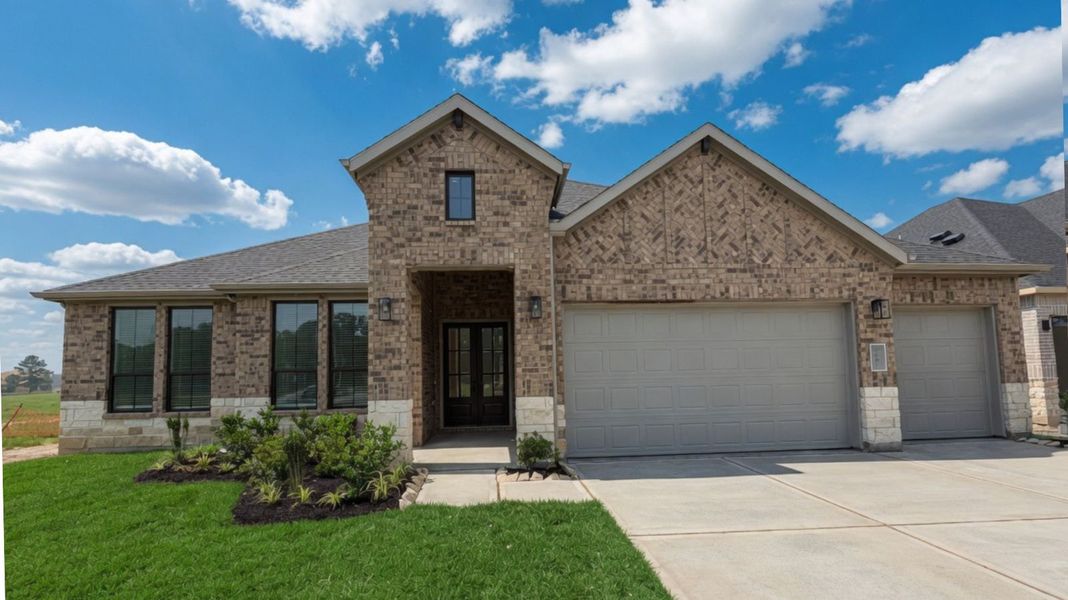 Representative exterior photo of a completed home built from the Amalfi by D.R. Horton in Friendswood Trails, Friendswood, TX (Image 10). Representative exterior photo of a completed home built from the Amalfi by D.R. Horton in Friendswood Trails, Friendswood, TX (Image 10).