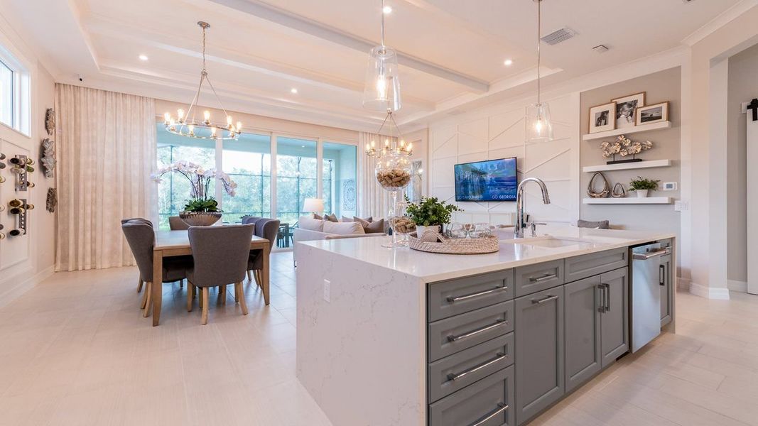 Kitchen onto Great Room and Dining Kitchen onto Great Room and Dining