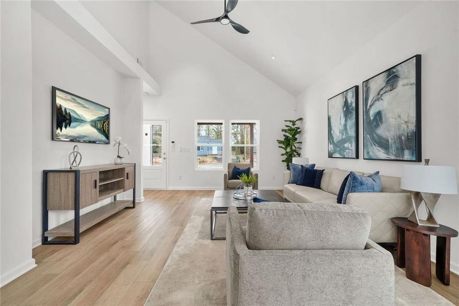 Furnished interior view inside a new home in , Atlanta (Image 12).