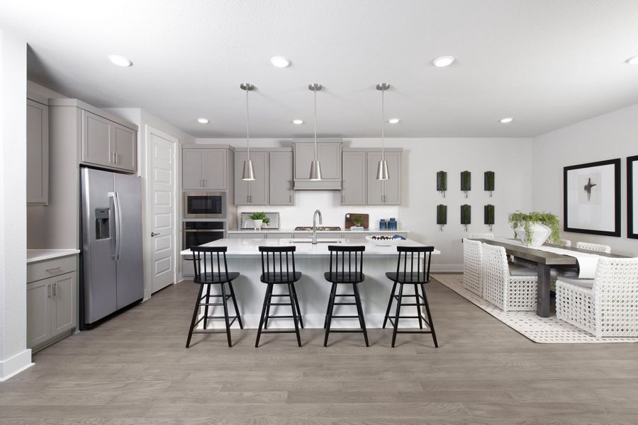 Representative furnished interior of a home built from the Poppy by Tri Pointe Homes in The Retreat at Harvest, Argyle (Image 8).