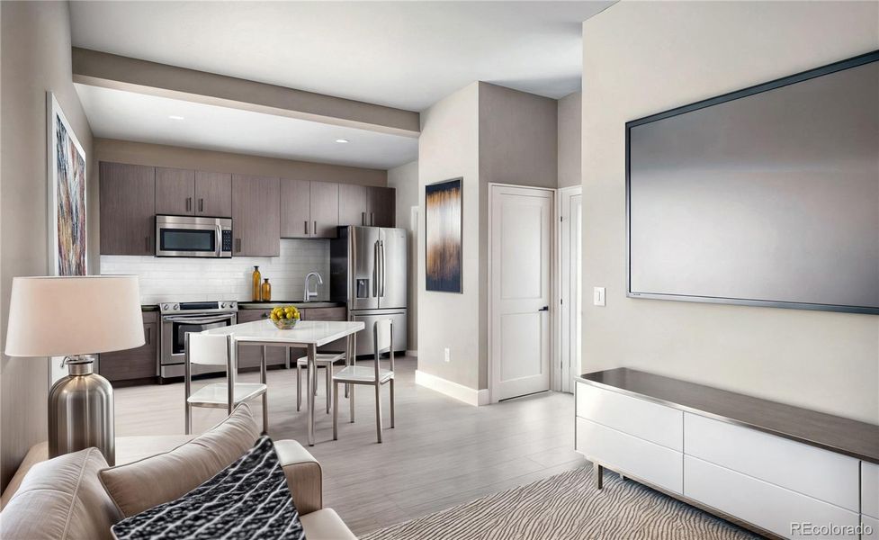 Furnished interior view inside a new home in , Denver (Image 5).