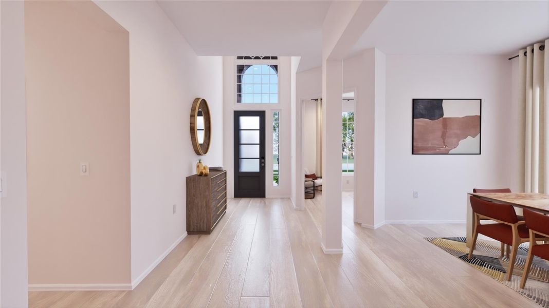 Furnished interior view inside a new home in Samara: Wentworth, League City (Image 20).