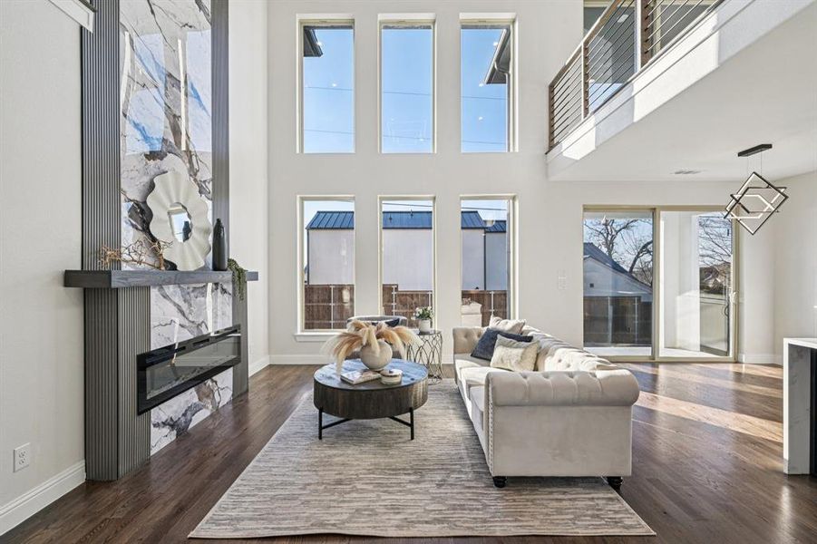 Furnished interior view inside a new home in , Keller (Image 10). Furnished interior view inside a new home in , Keller (Image 10).