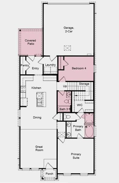 Additional Highlights Include: Slide in Tub at Primary Bath, Covered Patio, and Main Floor Bed/Bath Combo.