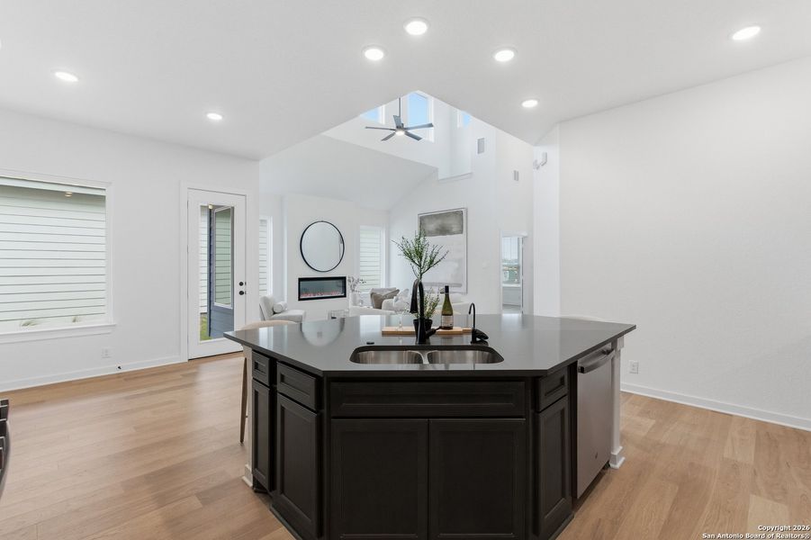 Furnished interior view inside a new home in The Crossvine, Schertz (Image 7).