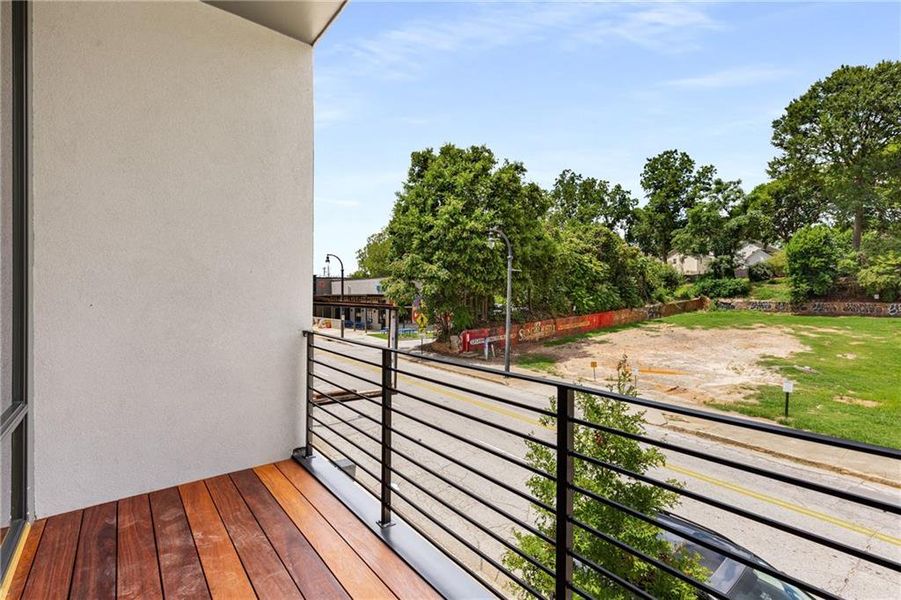 Exterior details and patio area of a home in Ten 5 Summerhill, Atlanta (Image 24).