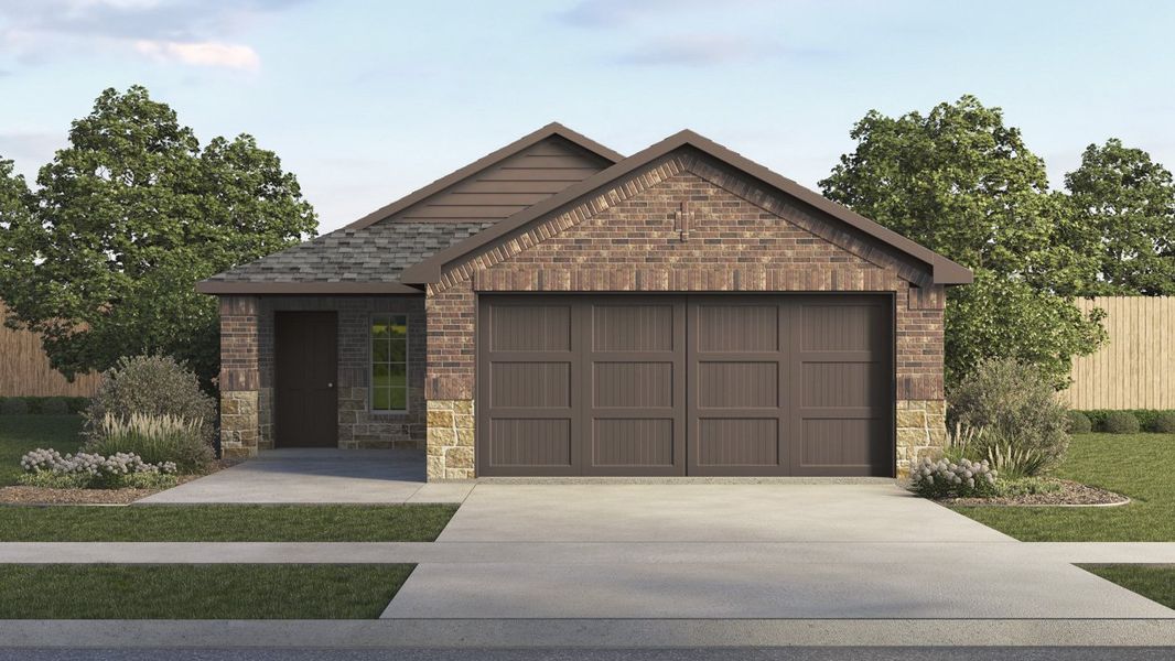 Representative exterior photo of a completed home built from the Allegra by D.R. Horton in Silverado, Aubrey, TX (Image 2).