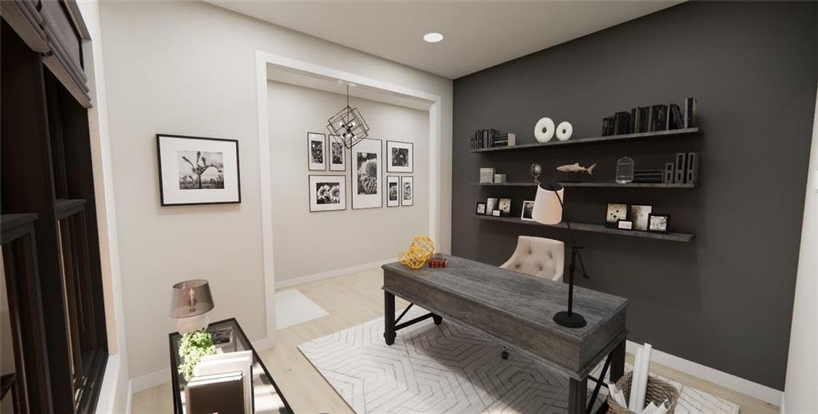 Furnished interior view inside a new home in , Carrollton (Image 7).