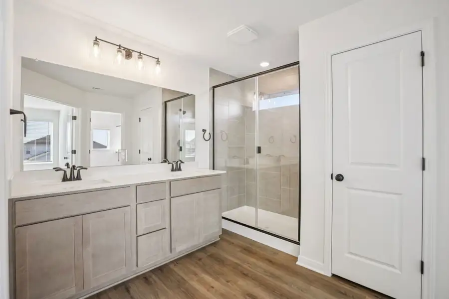 Furnished interior view inside a new home in Crosswinds, Kyle (Image 3).