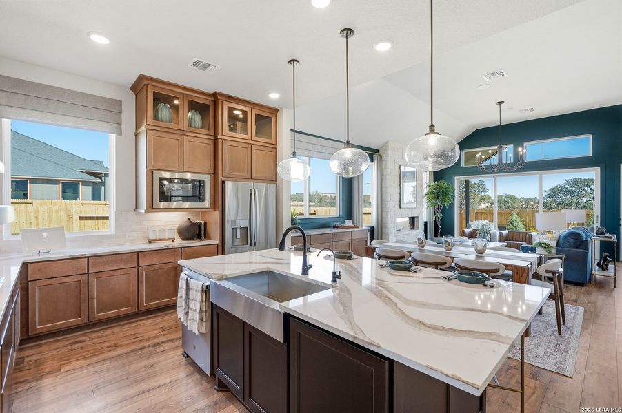 Furnished interior view inside a new home in Stillwater Ranch, San Antonio (Image 26).