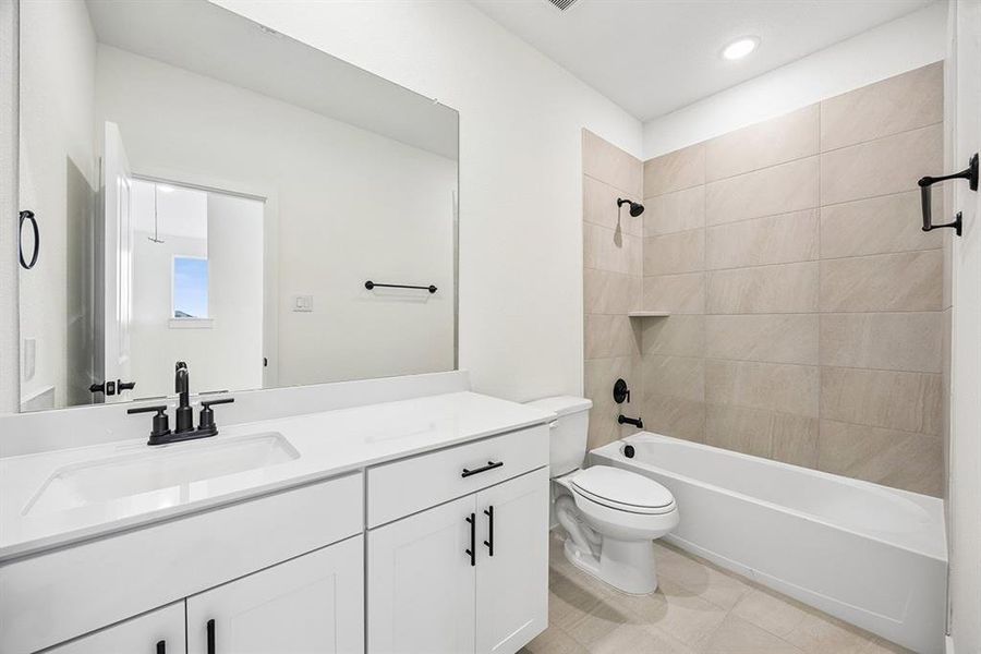 Furnished interior view inside a new home in Fields - East Village, Frisco (Image 9).